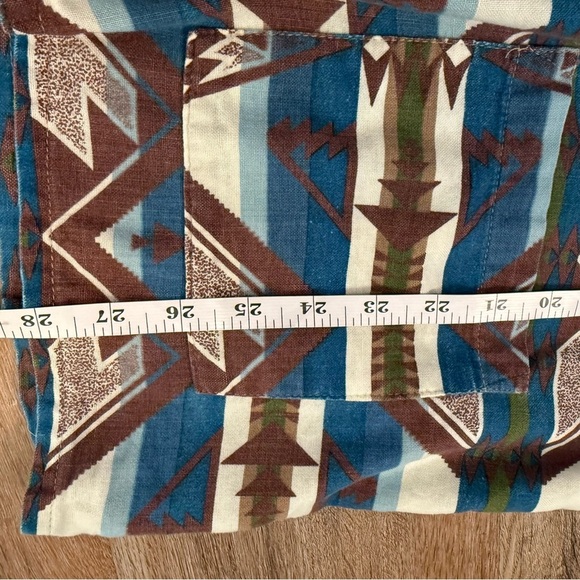 Vtg 90s Shadow Boxer Men L Button Up Flannel Western Shirt Made In USA FLAW - Picture 7 of 8